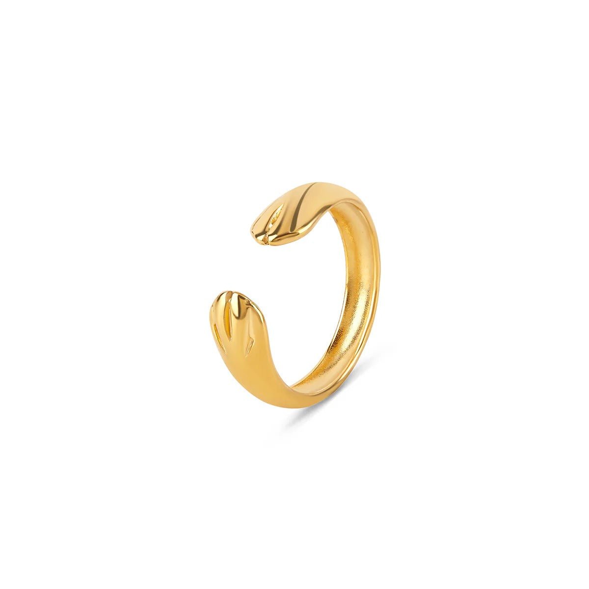 Adjustable Hug Ring Plated in 18K Gold