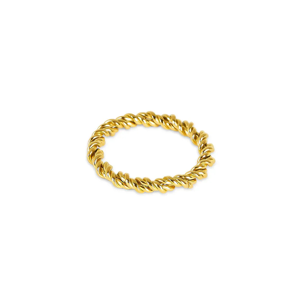 Spiral Ring Plated in 18K Gold