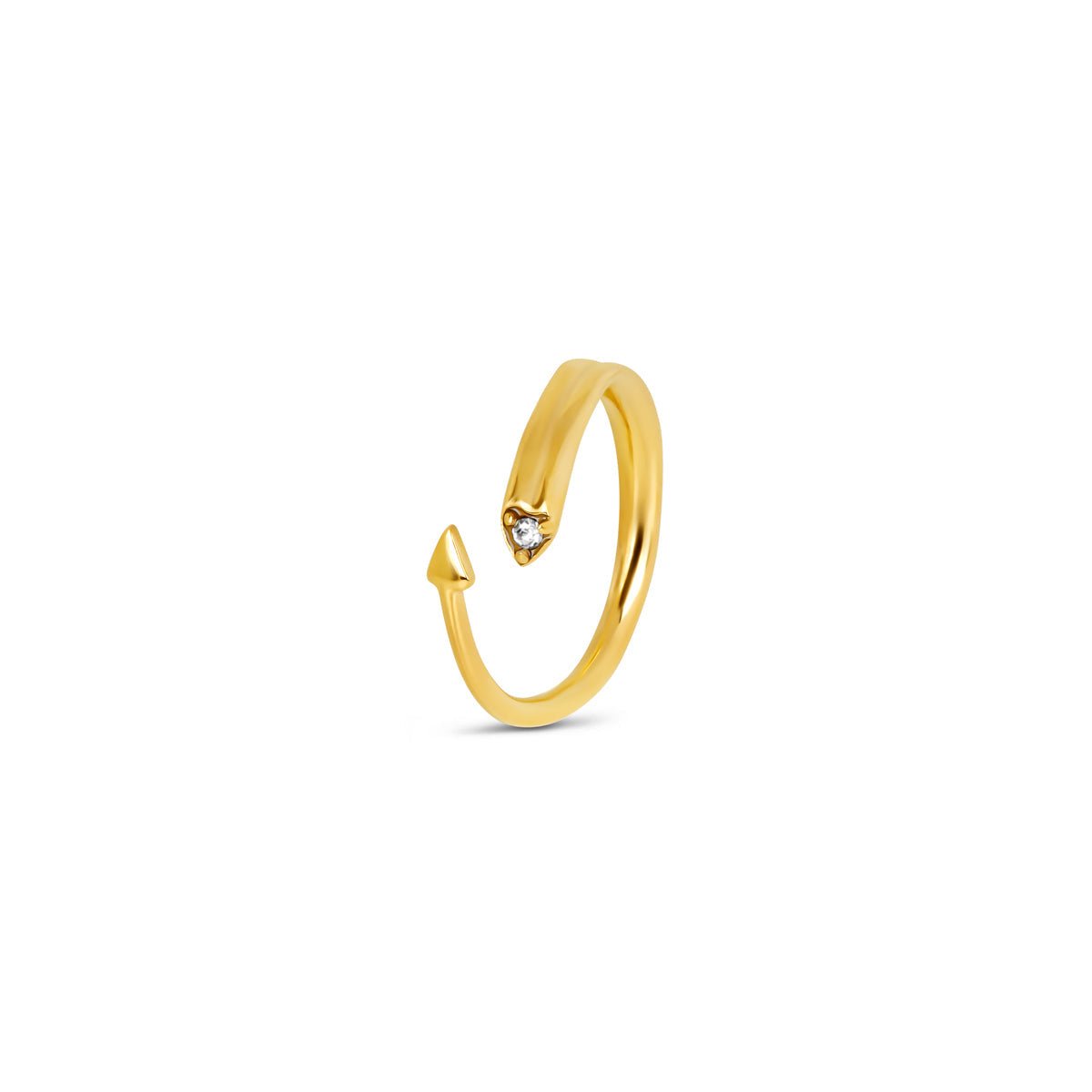 Arrow Ring Plated in 18k Gold