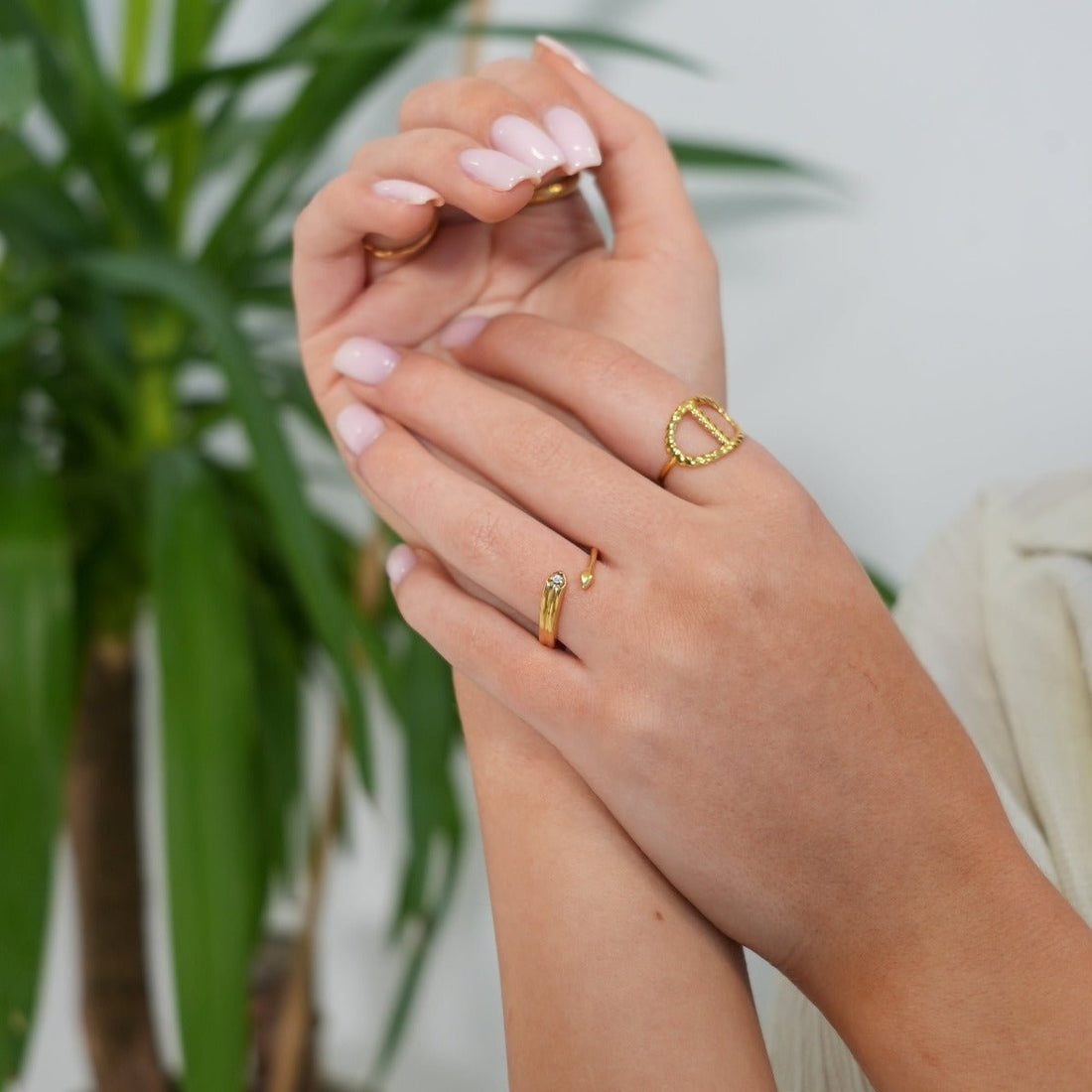 Arrow Ring Plated in 18k Gold