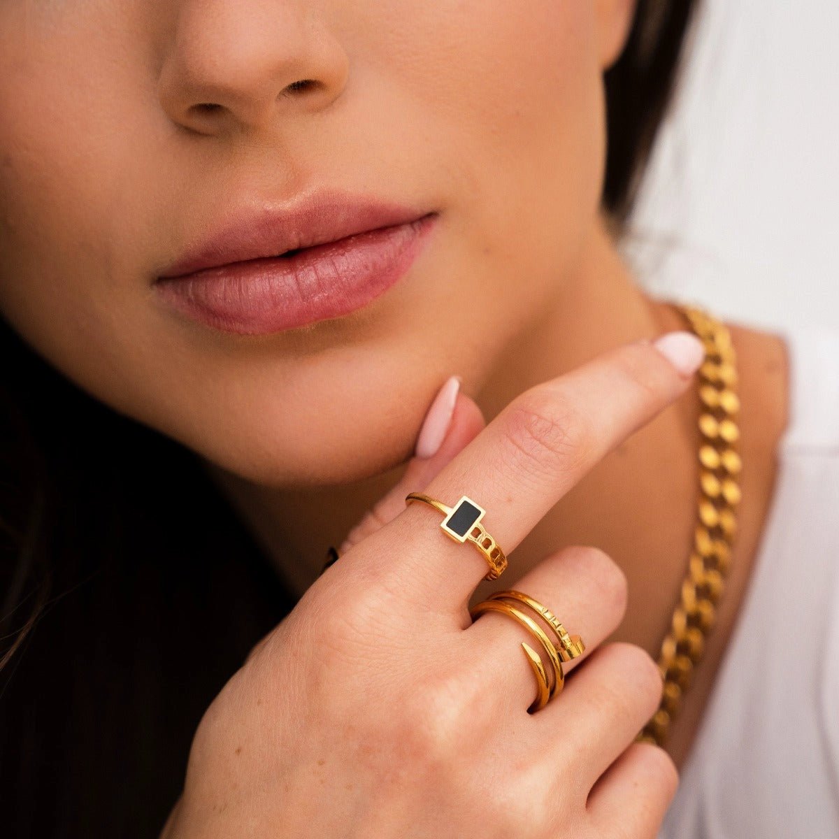 Fusion Ring Plated in 18k Gold