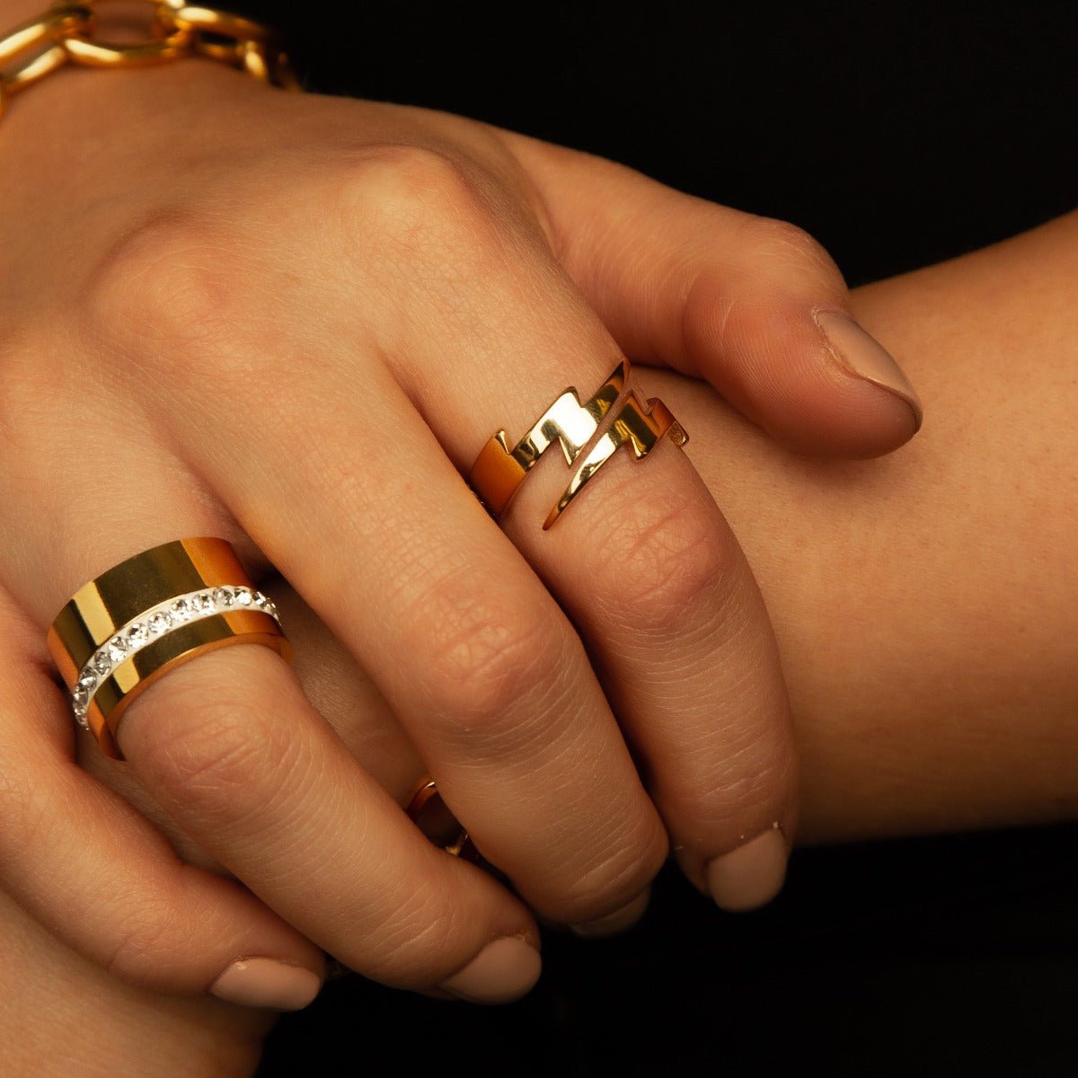 Liguria Ring Plated in 18K Gold