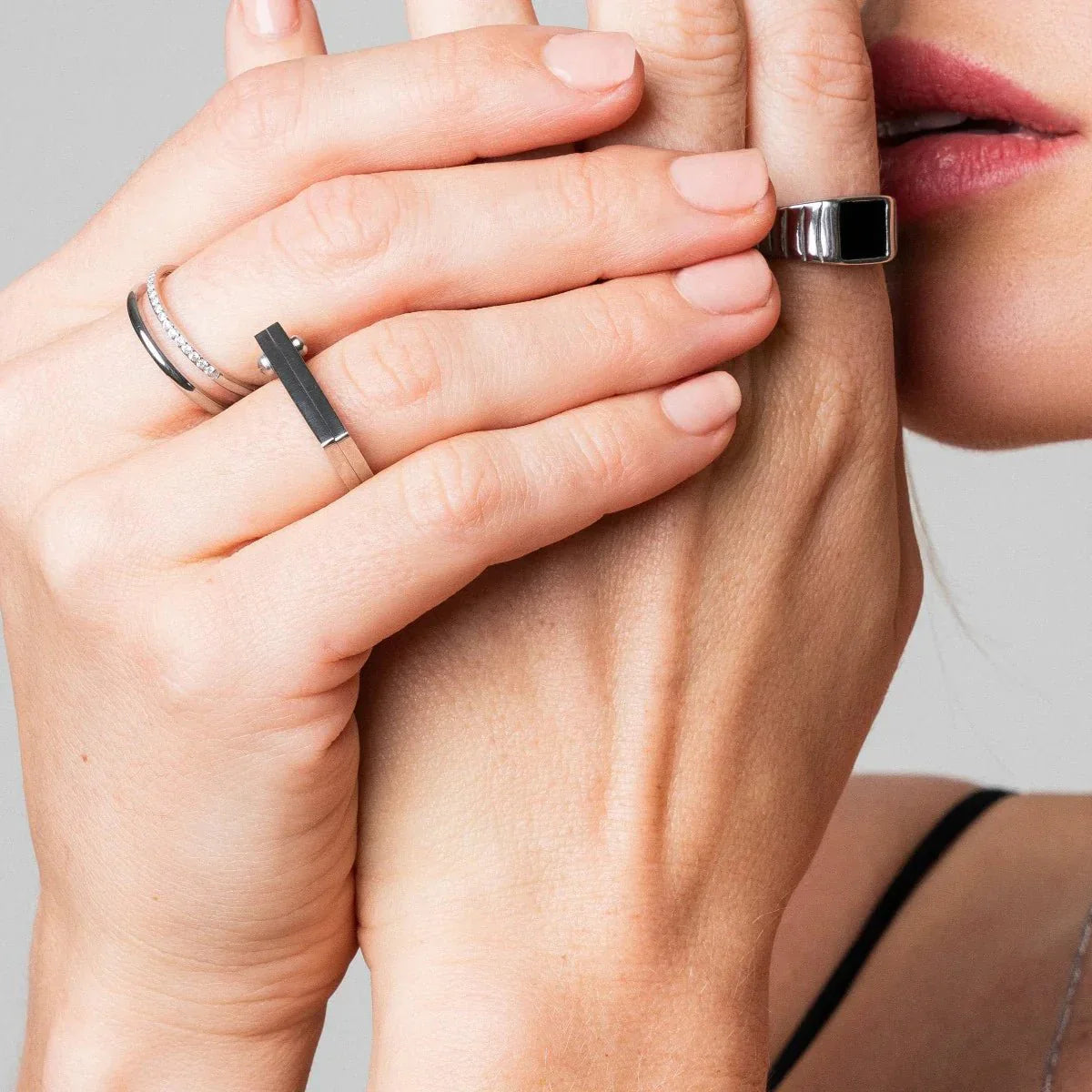 Flat Screw Ring - Silver