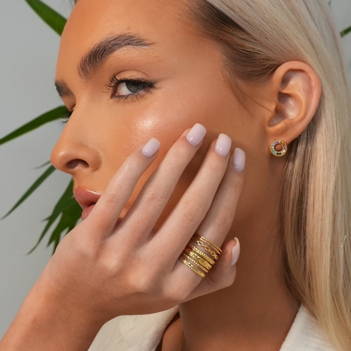 Royale Adjustable Ring Plated in 18k Gold