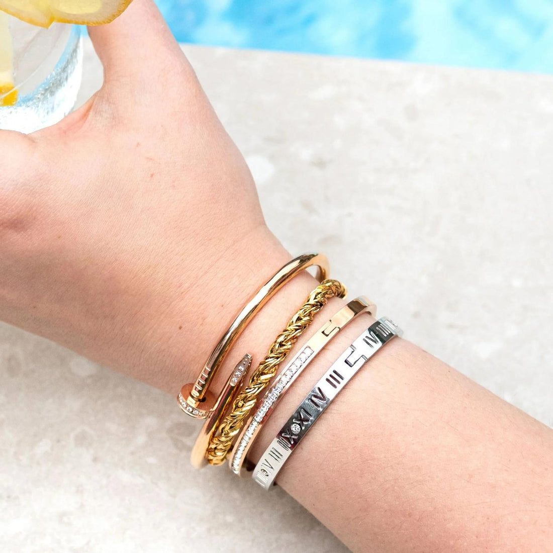 Roman Numeral Bracelet - Silver