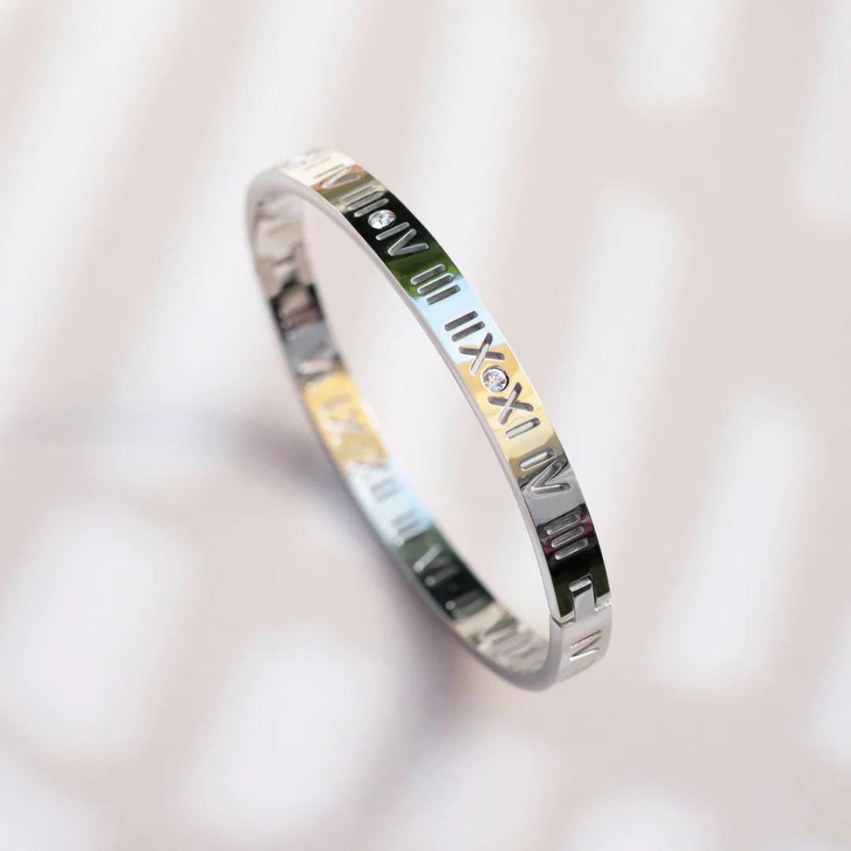 Roman Numeral Bracelet - Silver