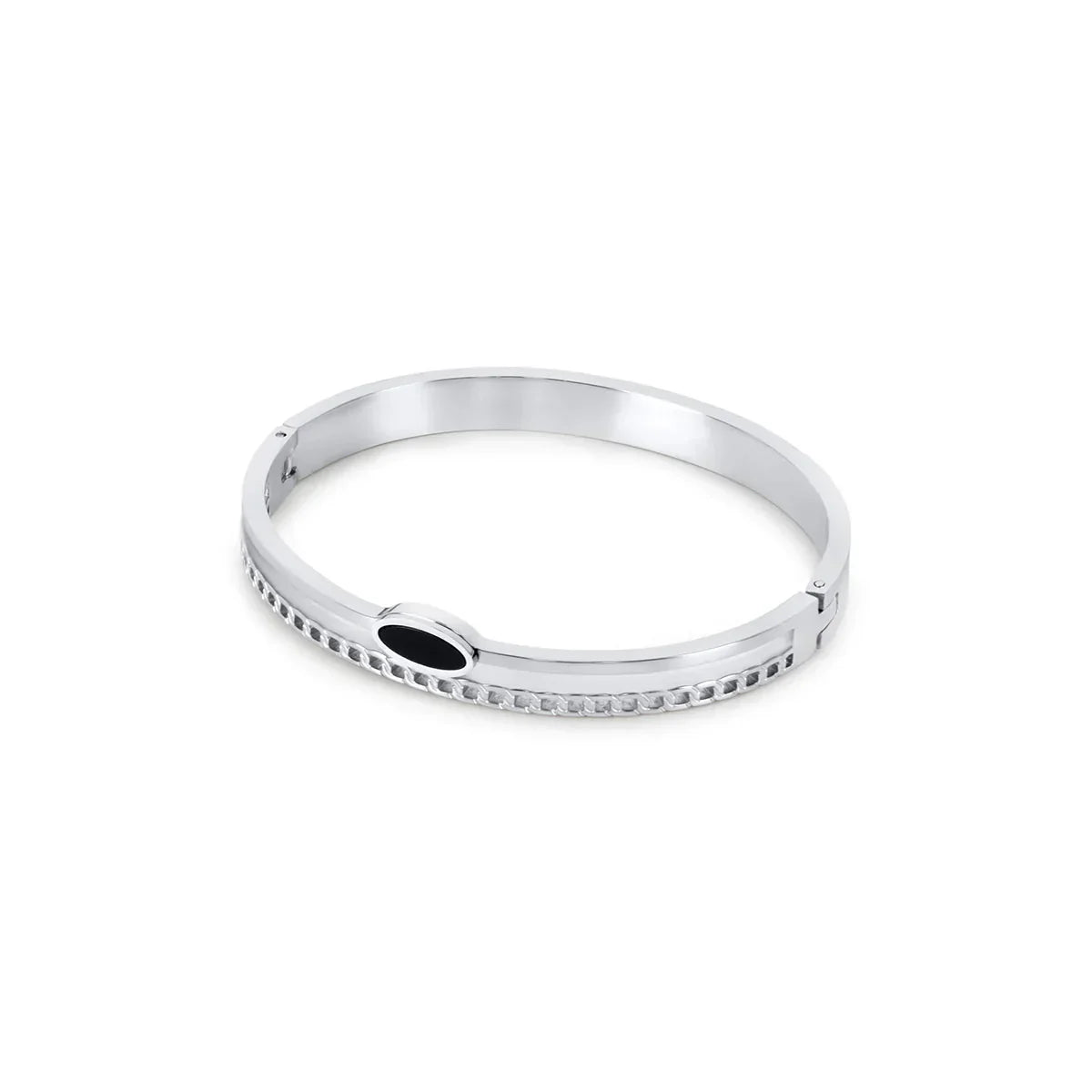 Onyx Layered Bracelet - Silver