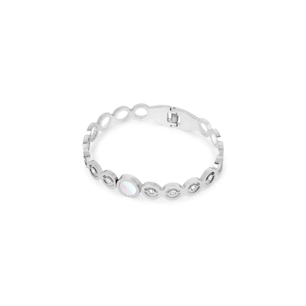 Olivia Bracelet with Cubic Zirconia Stone - Silver