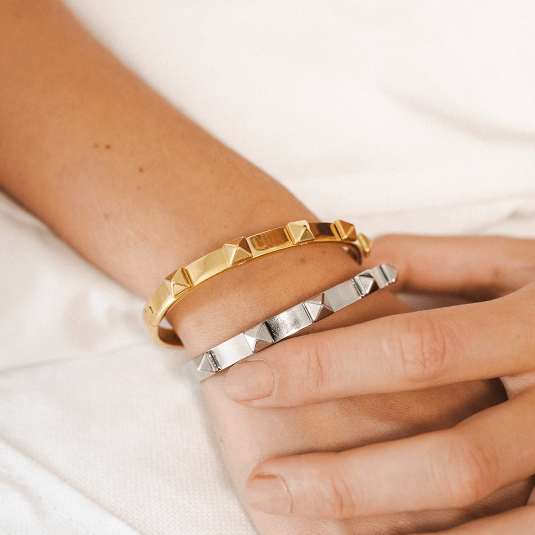 Studded Bracelet - Silver