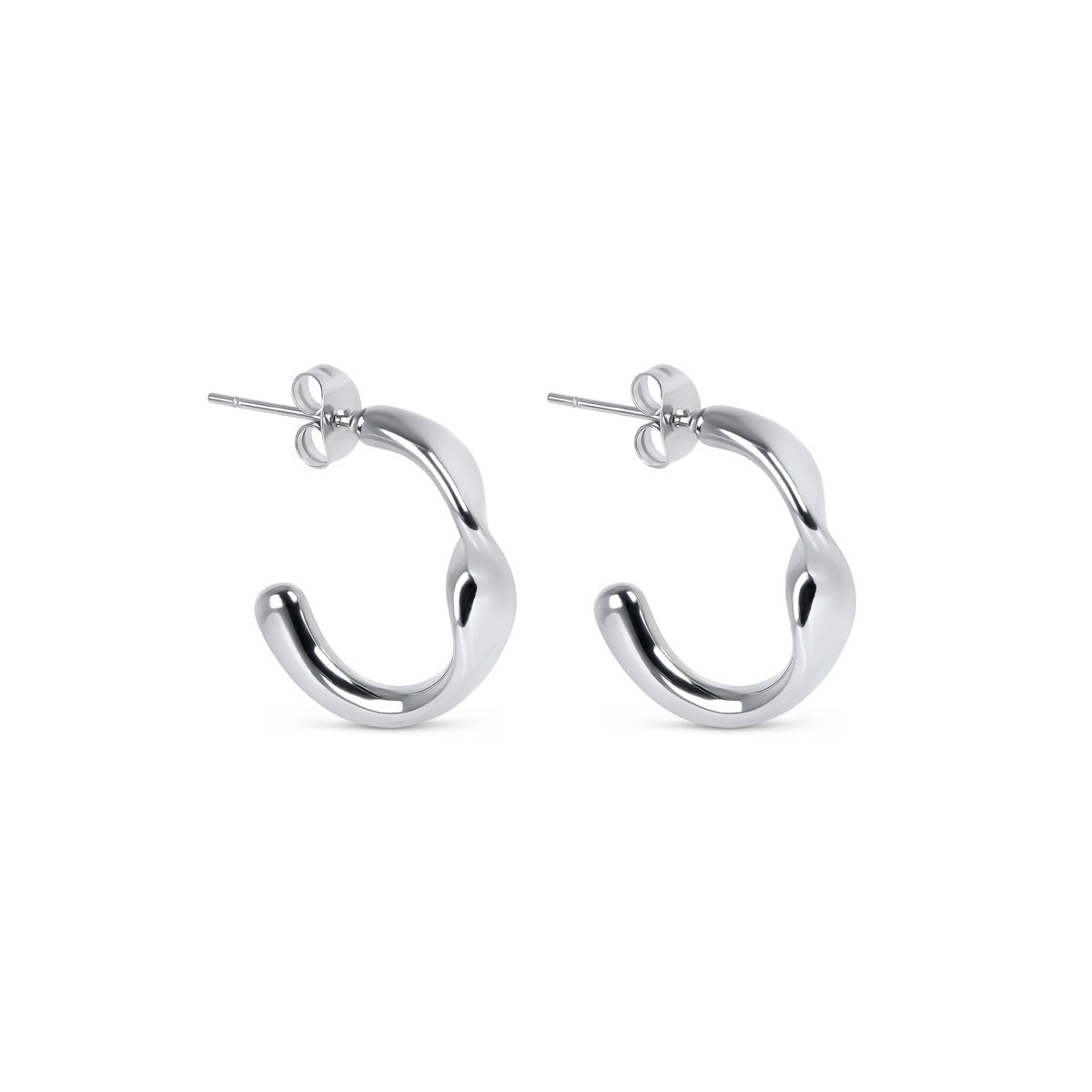 Luci Hoop Earrings - Silver