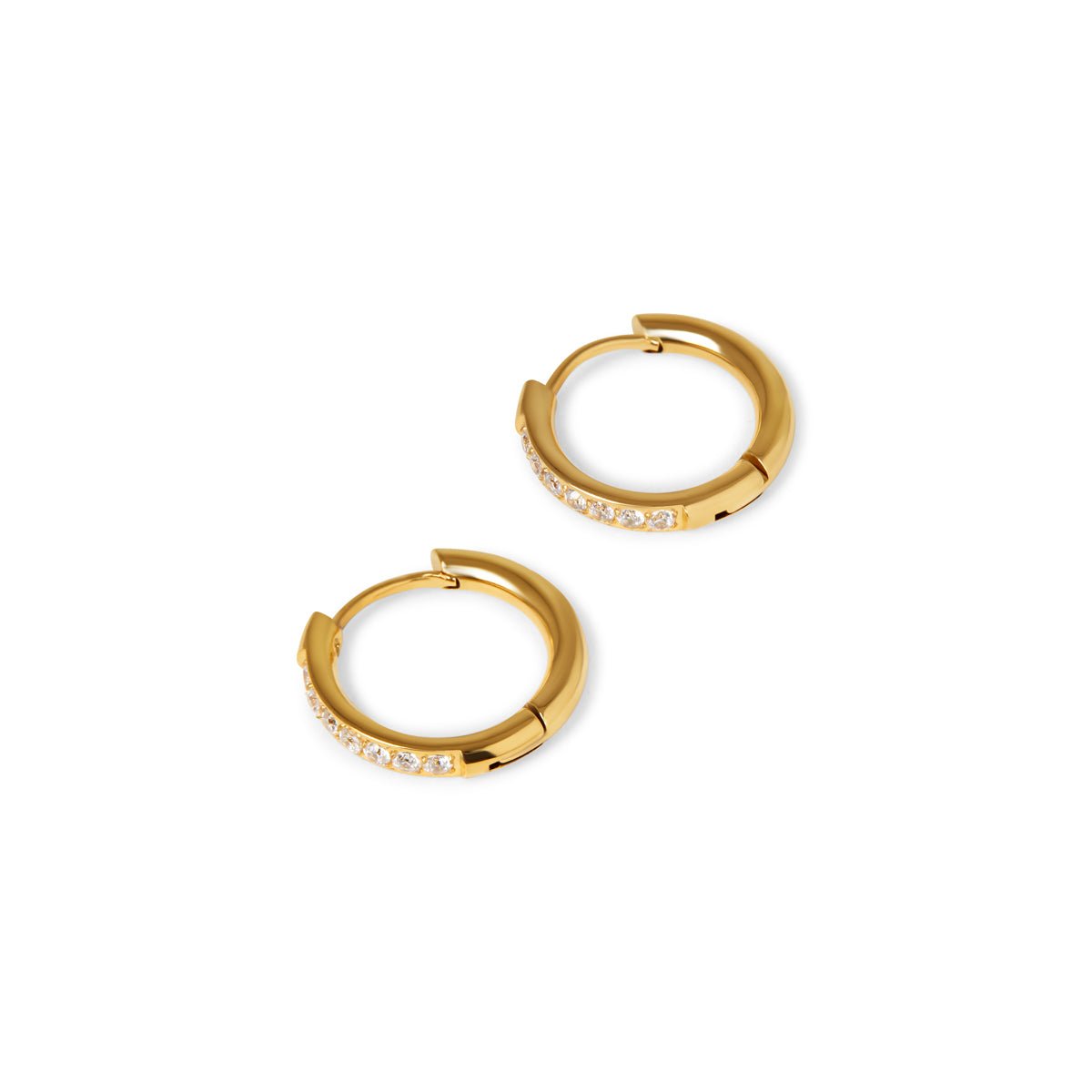 Arielle Hoop Earrings Plated in 18K Gold