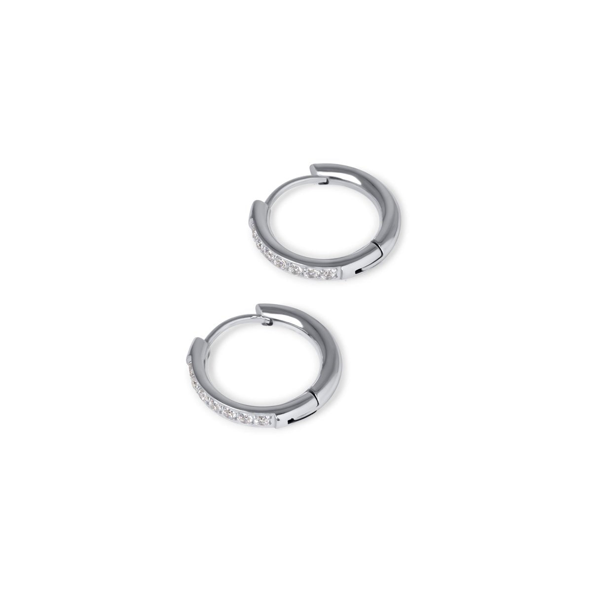 Arielle Hoop Earrings - Silver
