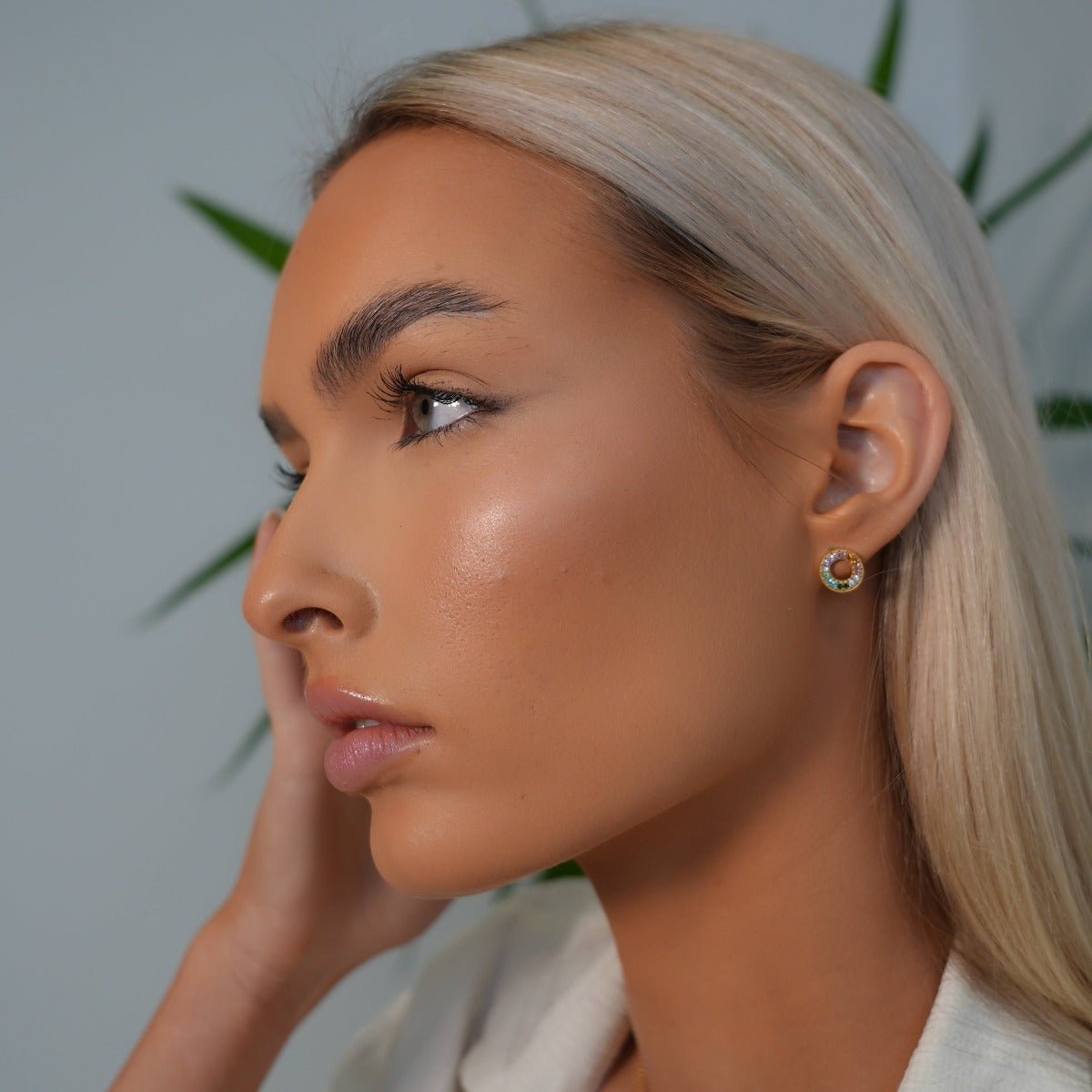 Rainbow Earrings Plated in 18k Gold