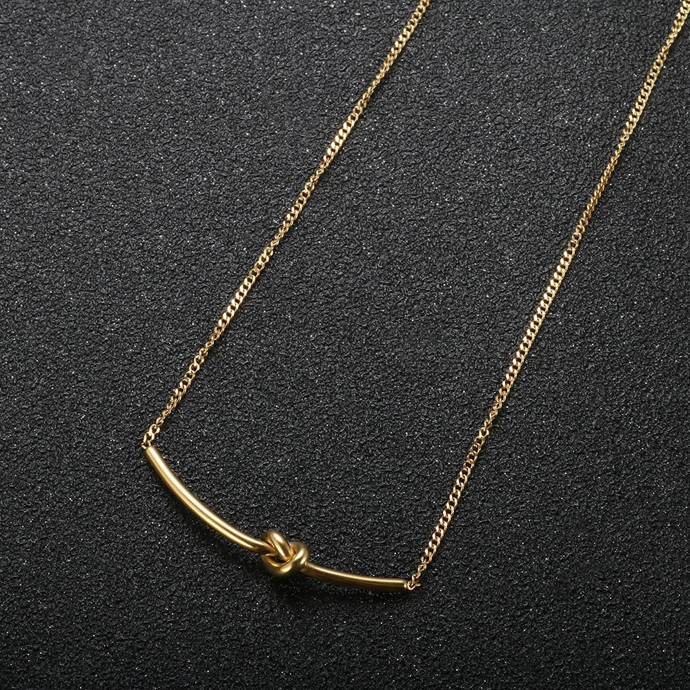 18k Gold Plated Knot Necklace