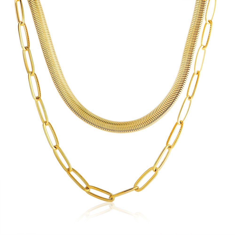 Antonela Gold Plated 18k Necklace Set