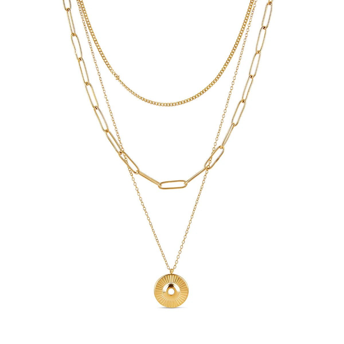 Cleopatra Necklace Set, 18K Gold Plated