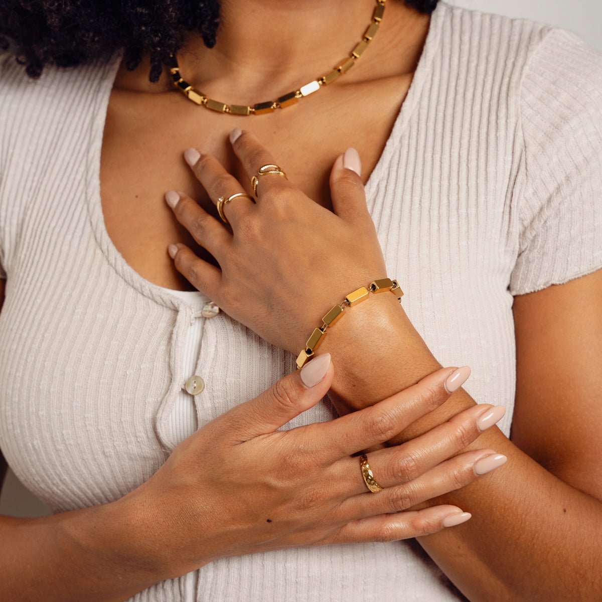 Cora Bracelet Plated in 18k Gold